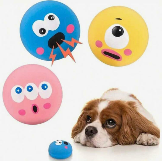 Yoinkin Emoji Monster Squeaky Ball ( 3-pack)