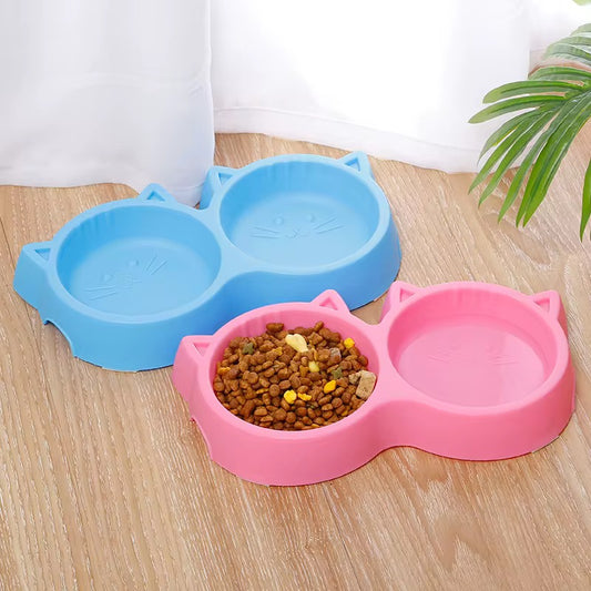 Yoinkin Cat-Ear Double Bowl Feeder