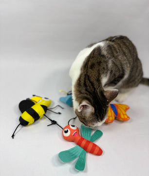 Yoinkin Cat Flying Bugs plush toys