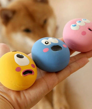 Yoinkin Emoji Monster Squeaky Ball ( 3-pack)