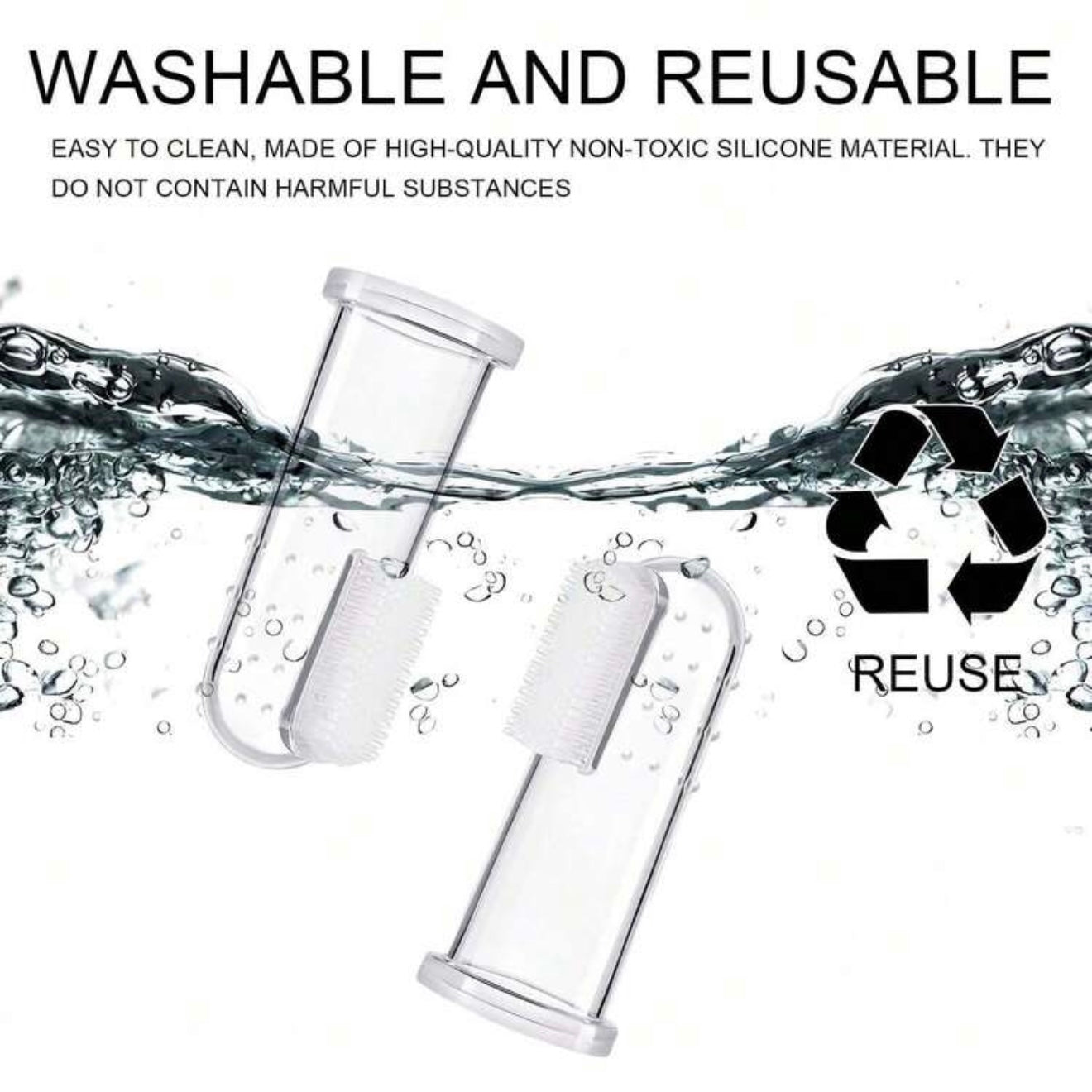 Yoinkin Clear Silicone Finger Toothbrush