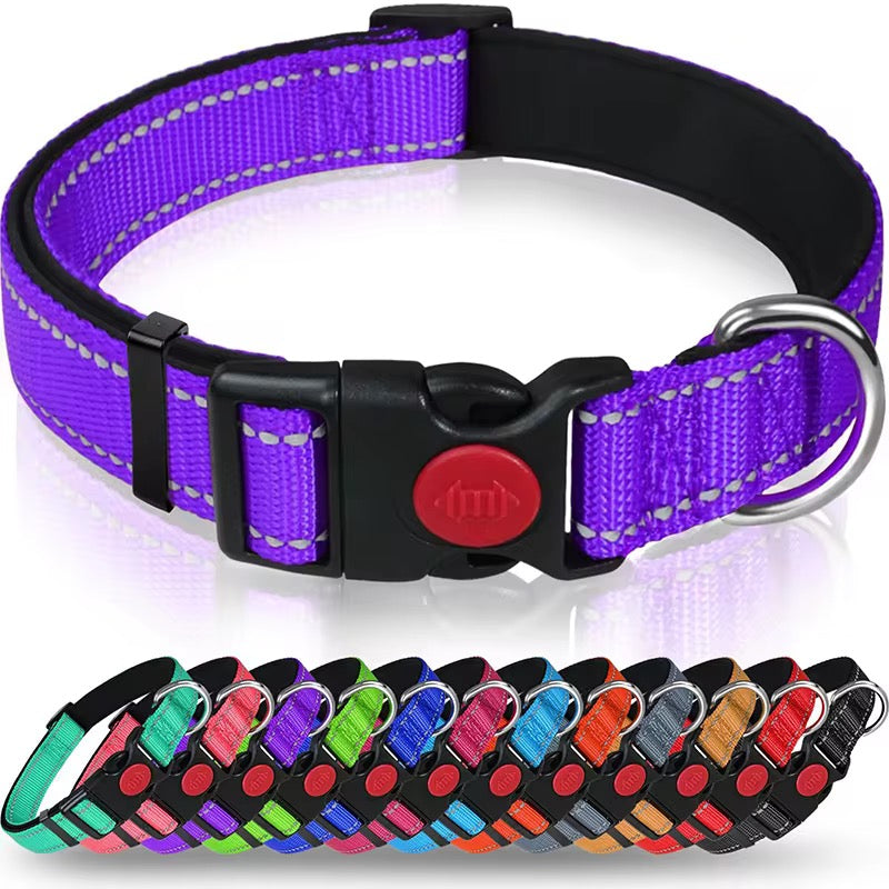 Yoinkin™ Reflective Adjustable Pet Collar – Soft Nylon Safety Collar