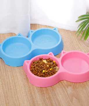 Yoinkin™ Cat-Ear Double Bowl Feeder