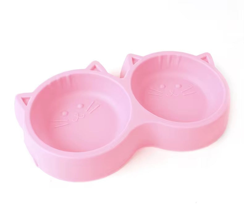 Yoinkin™ Cat-Ear Double Bowl Feeder