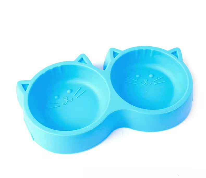 Yoinkin™ Cat-Ear Double Bowl Feeder