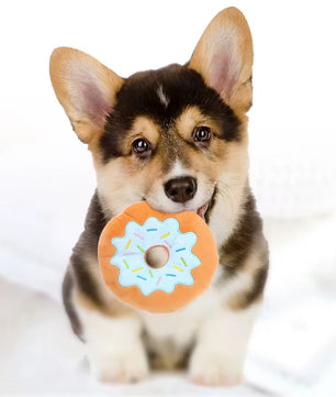 Yoinkin Plush Donut Dog Toy