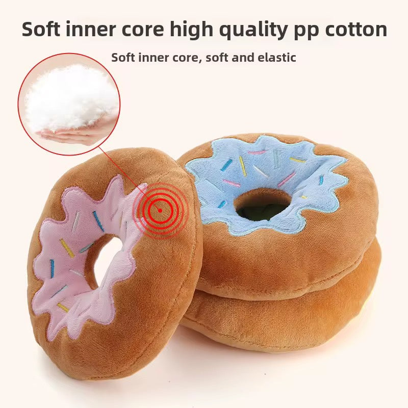 Yoinkin Plush Donut Dog Toy