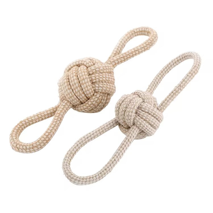 Yoinkin Natural Rope Knot Toy
