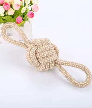 Yoinkin Natural Rope Knot Toy