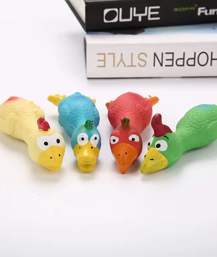 Yoinkin Squeaky Colorful Chicken