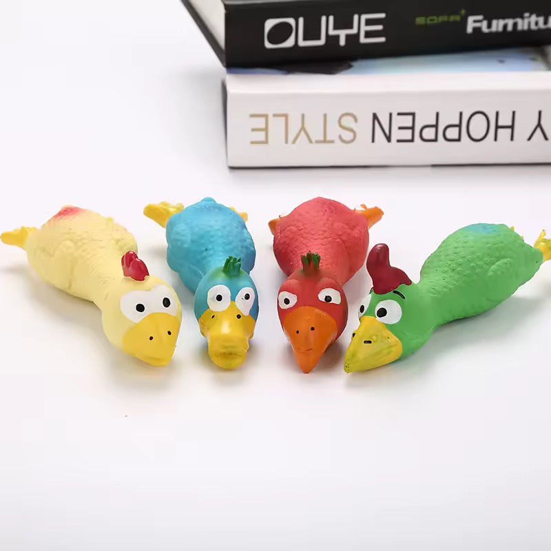 Yoinkin Squeaky Colorful Chicken